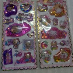 ハローキティ キラキラウォーターinシール　２枚セット b