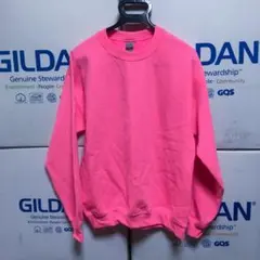 GILDANギルダン☆トレーナー☆セーフティピンク☆ネオンピンク☆無地☆Mサイズ