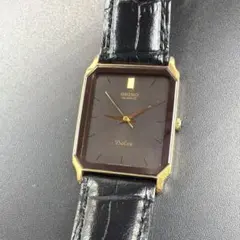 希少】セイコー ドルチェ タンク グレー オニキス ゴースト クォーツ 