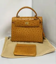 美品santagostino サンタゴスティーノ オーストリッチ ターンロック 