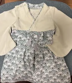 【MOCMOF】袴ロンパース緑70サイズ