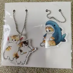 モフサンド、猫とサメのアクリルキーホルダー2個セット