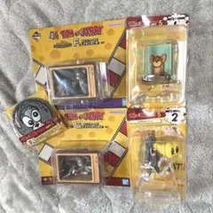 トムとジェリー　一番くじ　フィギュア　4種　缶コレクション