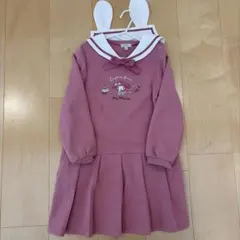 anyfam ピンクのセーラー襟ワンピース 120cm マイメロワンピース