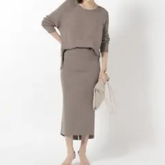 値下げ❇️【極美品】洗える Chaos カオス シルクコンミラノリブタイトスカート