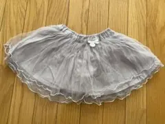 petit main チュールスカート 80 ピンクグレー