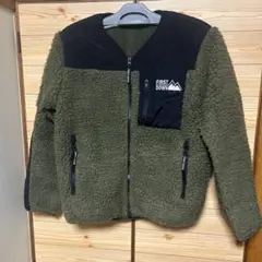 FIRST DOWN フリースジャケット オリーブ