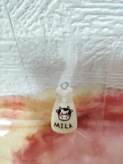 牛乳瓶 ミルク デコ ミニチュア パーツ めじるし うし 牛 干支 ハンドメイド