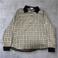 DAKS GOLF ポロシャツ 長袖 チェック柄 Lのサムネイル