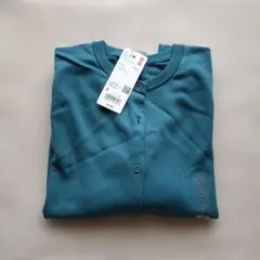 ユニクロ　UVカットクルーネックカーディガン 　ブルー