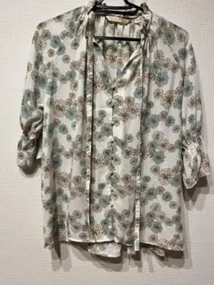 UNIQLO ユニクロ ポール&ジョー 7分袖ブラウス 花柄　Mサイズ