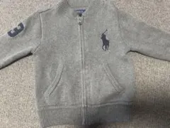 【美品】ポロ ラルフローレン ジップアップ ニット カーディガン 3T
