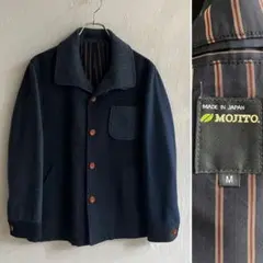 美品 MOJITO ヘリンボーンウール カバーオール ジャケット モヒート
