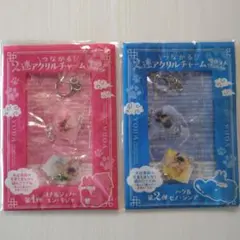 つながる2連アクリルチャームとフォンタブのセット