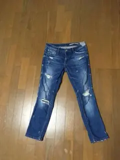 ZARA スキニーダメージデニム