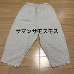 サマンサモスモス ストライプワイドパンツ