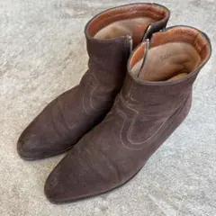 massaro マサロブラウン スエード サイドファスナー ブーツ 6