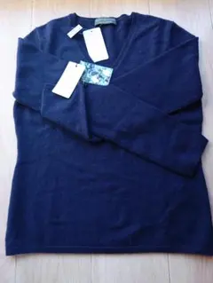 ANNA GASSIANI ネイビー クルーネック セーター S