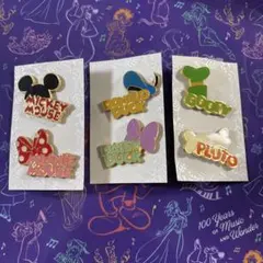 東京ディズニーリゾート　ミッキー　ミニー　ドナルド　名前　ピンバッジ　ピントレ
