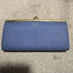 VIVAYOU　がま口長財布デニム調スタッズ付き