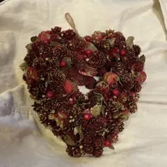 ♩クリスマス♩オーナメント　ハートフラワーリース