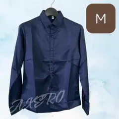 ♥新品未使用♥ 長袖 レギュラーカラー ネイビー メンズ Mサイズ F35