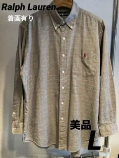 90s 古着 ラルフローレン グレンチェック ボタンダウン