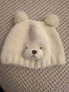 petit main くまさん ベビー帽子 冬 48cm 美品