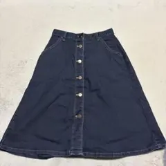 UNIQLO ボタン付きデニムスカート 58cm