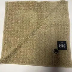 POLO　ケーブル編みタオルハンカ　新品未使用品　タグ付き