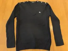 BURBERRY BLACK LABEL 黒 ニットセーター M