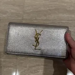 サンローラン　シルバー長財布のサムネイル