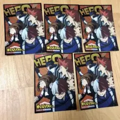 僕のヒーローアカデミア　シール　ステッカー　5枚セット　轟焦凍　お茶子
