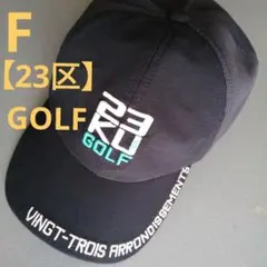 【23区】23KU GOLF ゴルフ スポーツ キャップ F フリーサイズ 黒