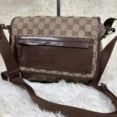 【大人気✨】 GUCCI グッチ ショルダーバッグ GG柄 レザー フラップ