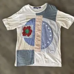 美品 パッチワーク】コムデギャルソンオム Tシャツ ギンガム AD2015 M 