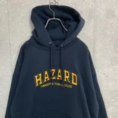 チャンピオン　カレッジ刺繍　ネイビー　ビックサイズスウェットパーカー 2XL