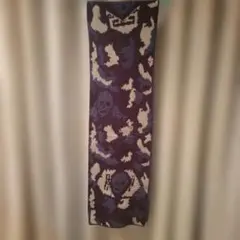 イープス　YEVS　スカル柄　パープル　マフラー