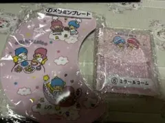 サンリオ　キキララ　1番くじ　メラミンプレート&ミラーコーム