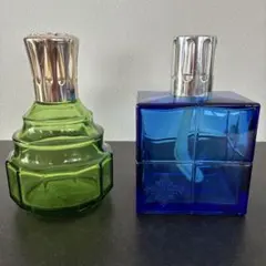 明治大正期 ウランガラス薬瓶 2点 医療器具 大正ロマン 戦前 硝子 