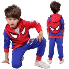 子供　服　スパイダーマン　男の子　キッズコスプレ　仮装　女の子　140サイズ