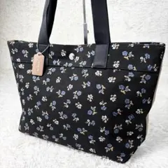 COACH コーチ トートバッグ フローラル 花柄 A4可　F25903