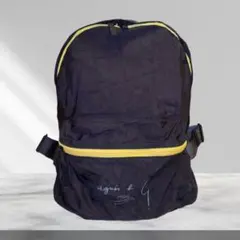 アニエスベー ナイロン アップサイクルバッグパック ブラック