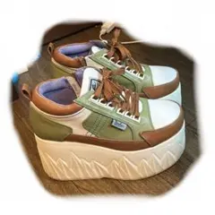 YOSUKE 厚底スニーカー ブラウン