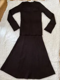 ミラオーウェン　ニット セットアップ　ワンピース　上下セット