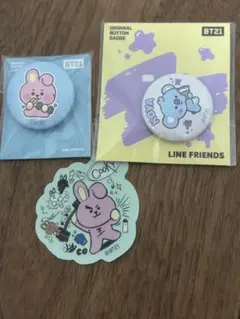 BT21 バッジ ステッカー