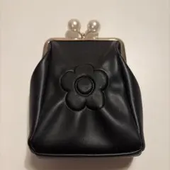 MARY QUANT がま口 ポーチ パール