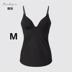 マメクロゴウチ　UNIQLO エアリズムプランジブラキャミソール　Mサイズのサムネイル