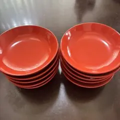洗朱漆塗り椿皿 むさしの漆工芸 6客 茶道具 - メルカリ