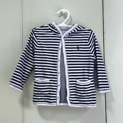 【美品】RalphLauren ボーダーカーディガン 18M 80 90